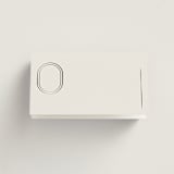 "Modern Monogram" - Place Cards in Latte by Jackie Crawford - Blank front