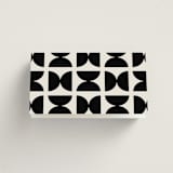 "Modern Monogram" - Place Cards in Latte by Jackie Crawford - Folded Back of Card