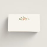 "Foliage Crest" - Place Cards in Blush by Everett Paper Goods - Blank Front