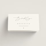 "The Hudson" - Place Cards in Latte by Kristie Kern - Folded with Free Guest Printing