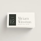 "Wedding Editorial" - Place Cards in Tuxedo by Ana de Sousa - Folded with Free Guest Printing