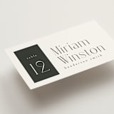 "Wedding Editorial" - Place Cards in Tuxedo by Ana de Sousa - Detail