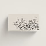 "etched floral" - Place Cards in Stone by Phrosné Barwood - Folded Back of Card