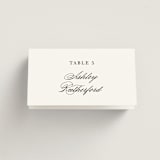 "Classically Elegant" - Place Cards in Snow by Brandy Folse - Folded with Free Guest Printing