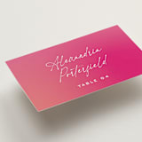 "Pop Romance" - Place Cards in Fruit Punch by Ashley DeMeyere - Detail