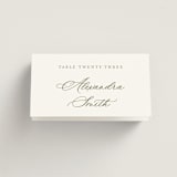 "watercolor flowers crest" - Place Cards in Moss by Cass Loh - Folded with Free Guest Printing