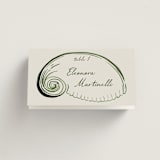 "Puglia" - Place Cards in Algae by Pati Cascino - Folded with Free Guest Printing