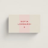 "Campania" - Place Cards in Fragola by Megan Davis - Front