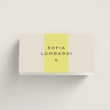 "Campania" - Place Cards in Limone by Megan Davis - Folded with Free Guest Printing