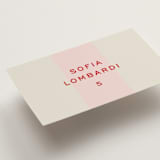 "Campania" - Place Cards in Fragola by Megan Davis - Detail