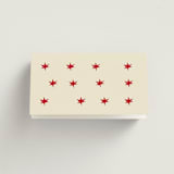 "Crazy Little Thing Called Love" - Place Cards in Strawberry by Helena Vitto - Folded Back of Card