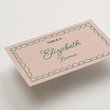 "Crazy Little Thing Called Love" - Place Cards in Avocado by Helena Vitto - Detail