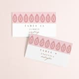 "AMAYA" - Place Cards in Blush by Kanika Mathur - Front with Free Guest Printing