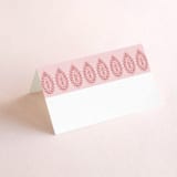 "AMAYA" - Place Cards in Blush by Kanika Mathur - Blank front