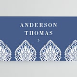"Calcutta Stamp" - Place Cards in Azure by Oma N. Ramkhelawan - Detail