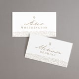 "Extravagant" - Place Cards in Natural by Jessie Steury - Front with Free Guest Printing