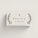 "leafy wreath" - Place Cards in Cotton by Kate Ahn - Folded with Free Guest Printing