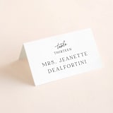 "Composure" - Place Cards in Tuxedo by Jackie Mangiolino - Folded with Free Guest Printing