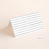 "Composure" - Place Cards in Tuxedo by Jackie Mangiolino - Folded Back of Card