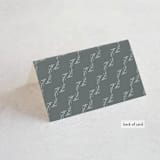 "Sketch" - Place Cards in Cloud by Sara Hicks Malone - Folded Back of Card