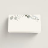 "Amorino" - Place Cards in Sage by Petra Kern - Blank front