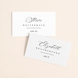 "Sienna" - Place Cards in Sugar by Jessica Williams - Front with Free Guest Printing