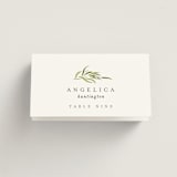 "Verdure" - Place Cards in Garden by Leah Bisch - Folded with Free Guest Printing