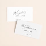 "Conservatory" - Place Cards in Honeysuckle by Jennifer Postorino - Front with Free Guest Printing