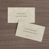 "Herb Garden" - Place Cards in Taupe by Sarah Brown - Front with Free Guest Printing