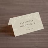 "Herb Garden" - Place Cards in Taupe by Sarah Brown - Folded with Free Guest Printing