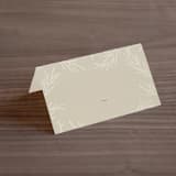 "Herb Garden" - Place Cards in Taupe by Sarah Brown - Blank front