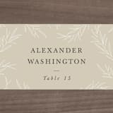 "Herb Garden" - Place Cards in Taupe by Sarah Brown - Detail