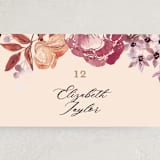 "Fall Floral" - Place Cards in Mauve by Alethea and Ruth - Detail