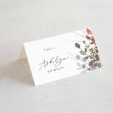 "Golden Hour" - Place Cards in Water Lily by Jennifer Wick - Folded with Free Guest Printing