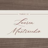 "Streamlined" - Place Cards in Nutmeg by Nicole Barreto - Detail