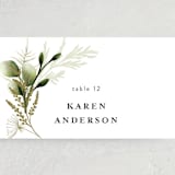 "Enchanted Greenery" - Place Cards in Frost by Susan Moyal - Detail