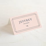 "Chic Gala" - Place Cards in Cotton Candy by Kimberly FitzSimons - Folded with Free Guest Printing