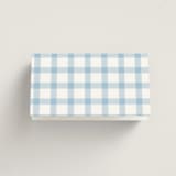 "Bow Frame" - Place Cards in Lagoon by Leah Bisch - Folded Back of Card