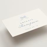 "Bow Frame" - Place Cards in Lagoon by Leah Bisch - Detail
