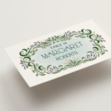 "Sierra" - Place Cards in Spruce by Paper Sun Studio - Detail