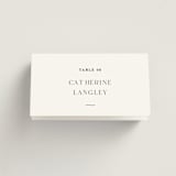 "Classic & Timeless" - Place Cards in Obsidian by Lucrecia Caporale - Folded with Free Guest Printing