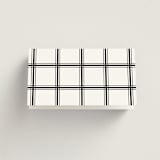 "Classic & Timeless" - Place Cards in Obsidian by Lucrecia Caporale - Folded Back of Card