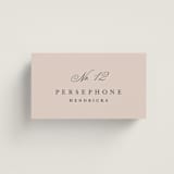 "Arch Monogram" - Place Cards in Dusty Rose by Kelly Schmidt - Front with Free Guest Printing