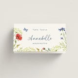 "Wildflower Romance" - Place Cards in Ivory by frau brandt - Folded with Free Guest Printing