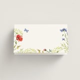 "Wildflower Romance" - Place Cards in Ivory by frau brandt - Blank front