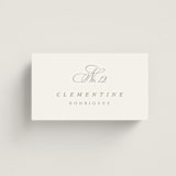"Chic Script" - Place Cards in Garden by Kelly Schmidt - Front with Free Guest Printing