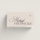 "Sibonie" - Place Cards in Ivory by Melanie Kosuge - Folded with Free Guest Printing