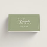 "Greenwood" - Place Cards in Garden by Kelly Schmidt - Folded with Free Guest Printing