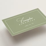 "Greenwood" - Place Cards in Garden by Kelly Schmidt - Detail