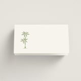 "Palm Monogram" - Place Cards in Leaf by Olivia Raufman - Blank front